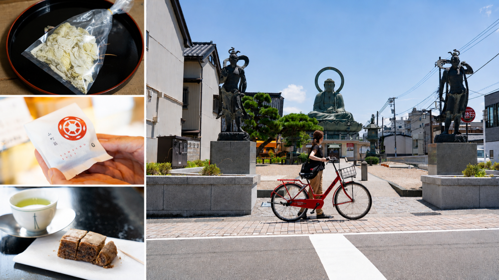 高岡観光を2時間半で!「高岡雅美」の体験・和菓子をレンタサイクルで巡ってみた