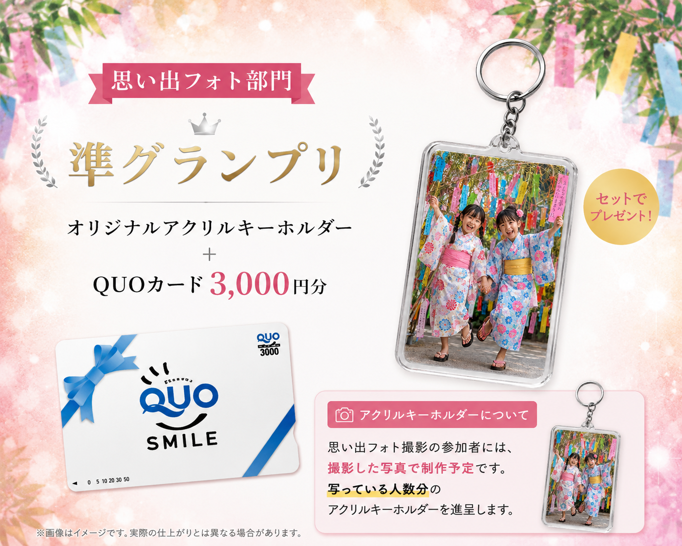思い出フォト部門準グランプリ賞品イメージ