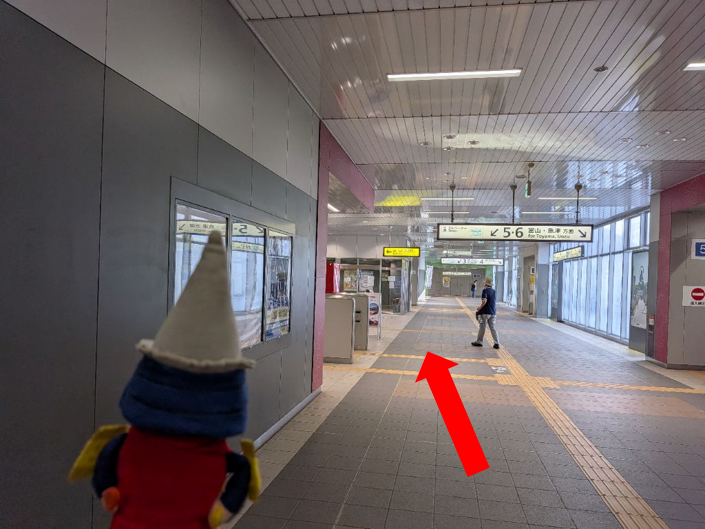改札が近づいてきました