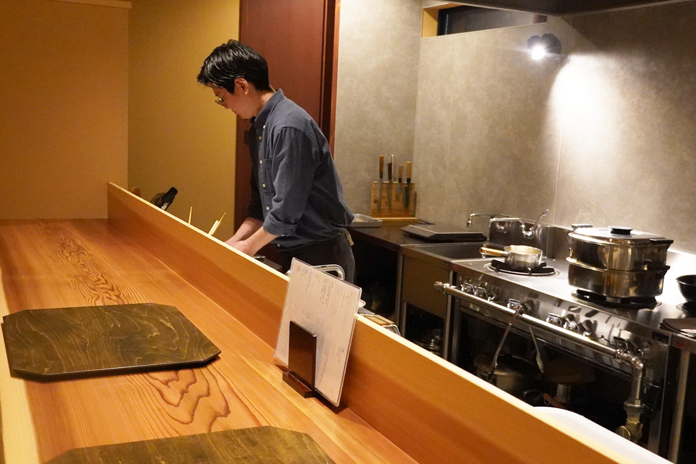 カウンター席からの眺め