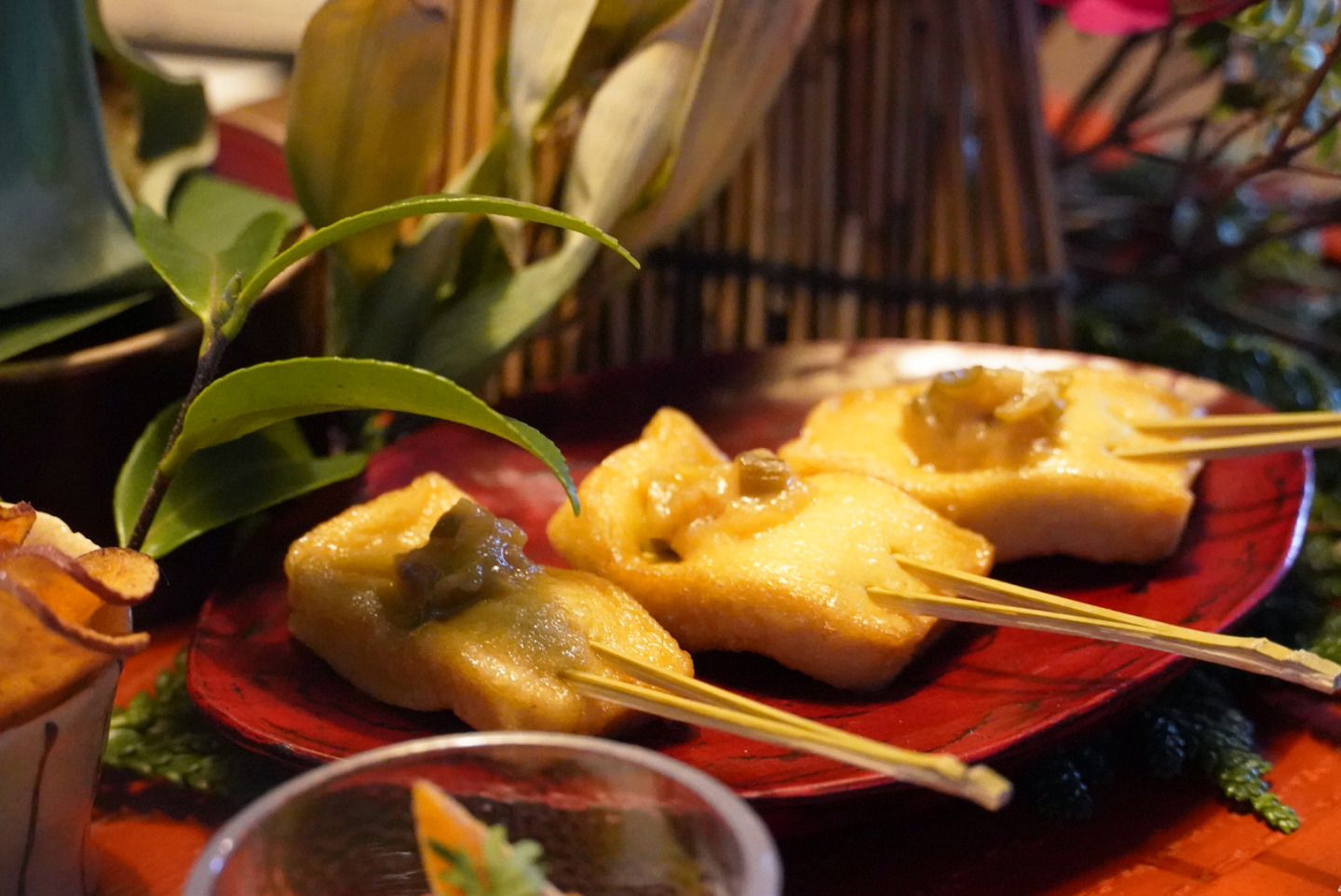 粟麩田楽ネギ味噌