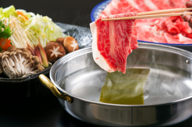 黒毛和牛しゃぶしゃぶ・すきやき食べ放題プラン【日本料理 都万麻】