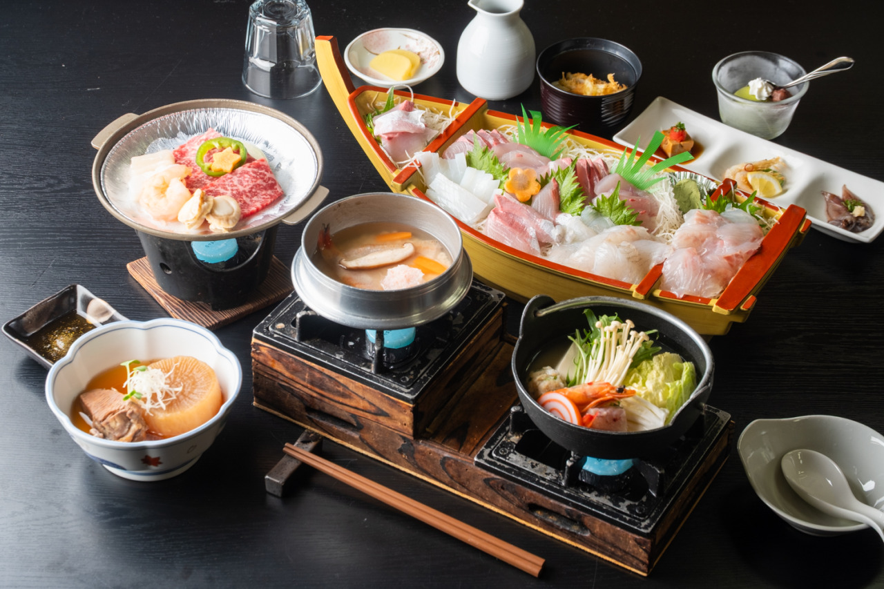 豊富な海の幸の食事が自慢！