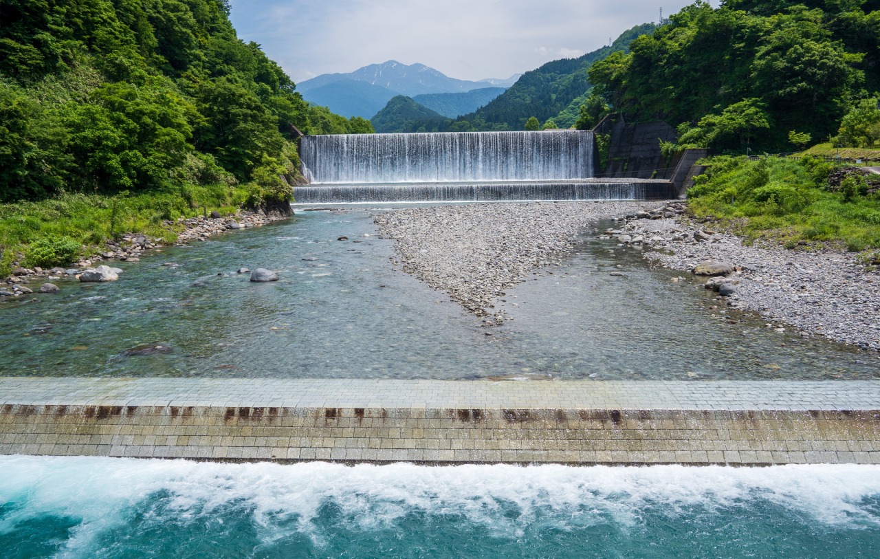 吊り橋からの眺めも壮観