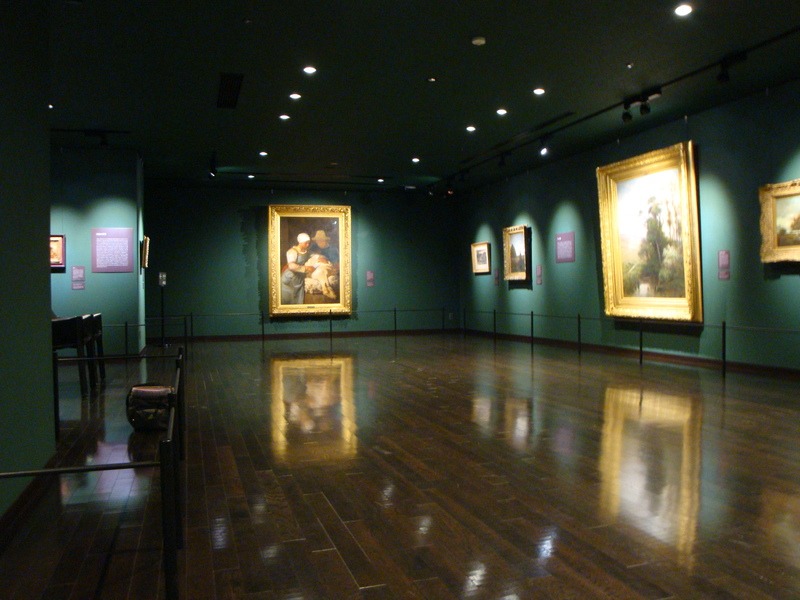 名画が並ぶ常設展示室