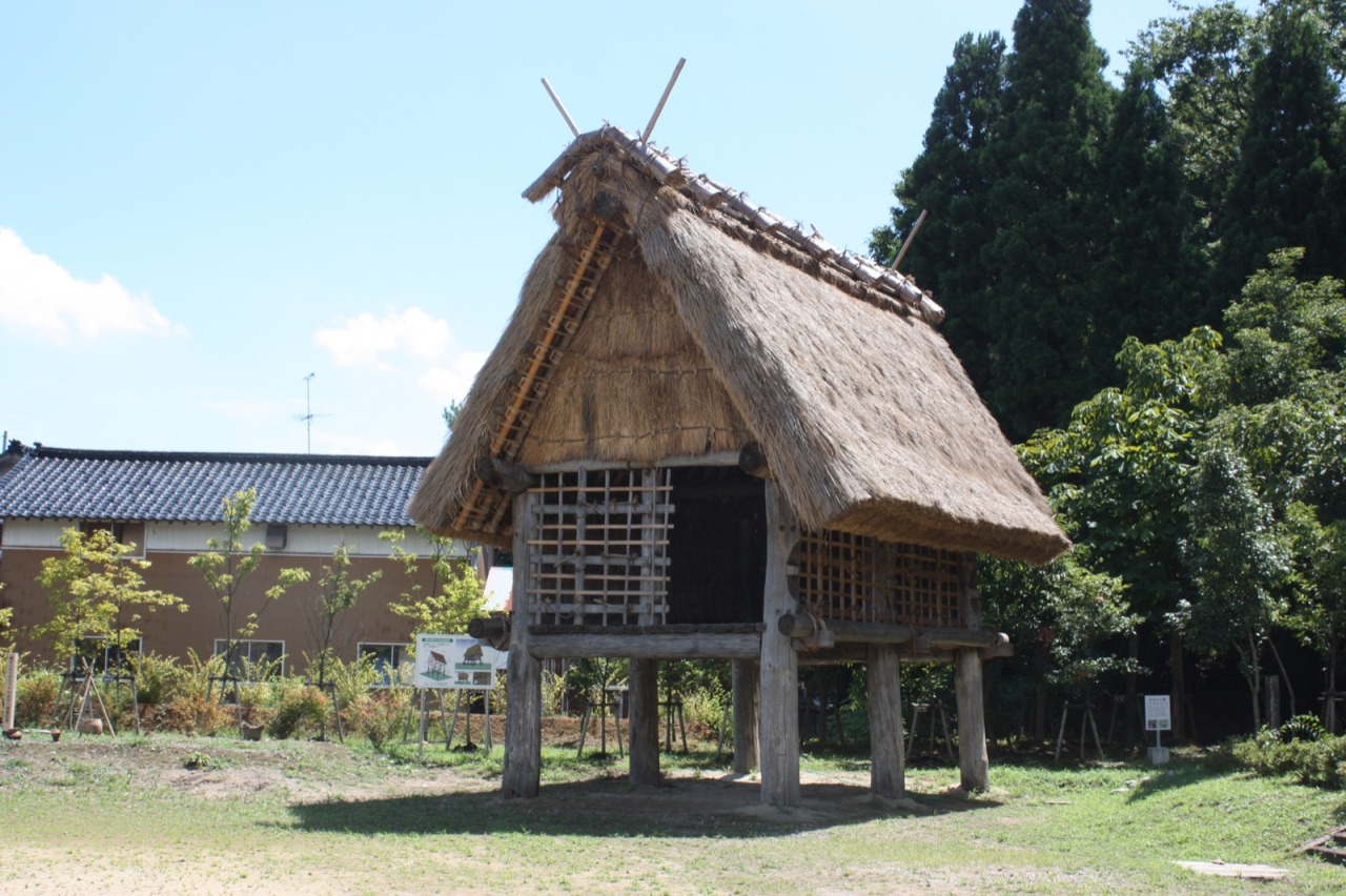縄文時代の住居を再現