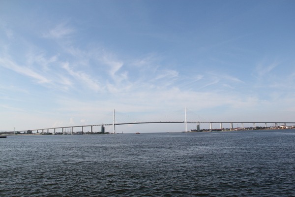 展望台から見える新湊大橋