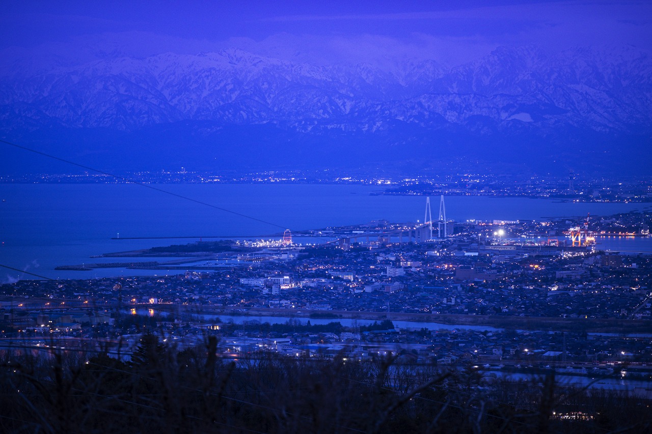 ビュースポット城山園地からの夜景