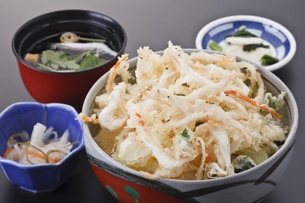 シロエビかき揚丼