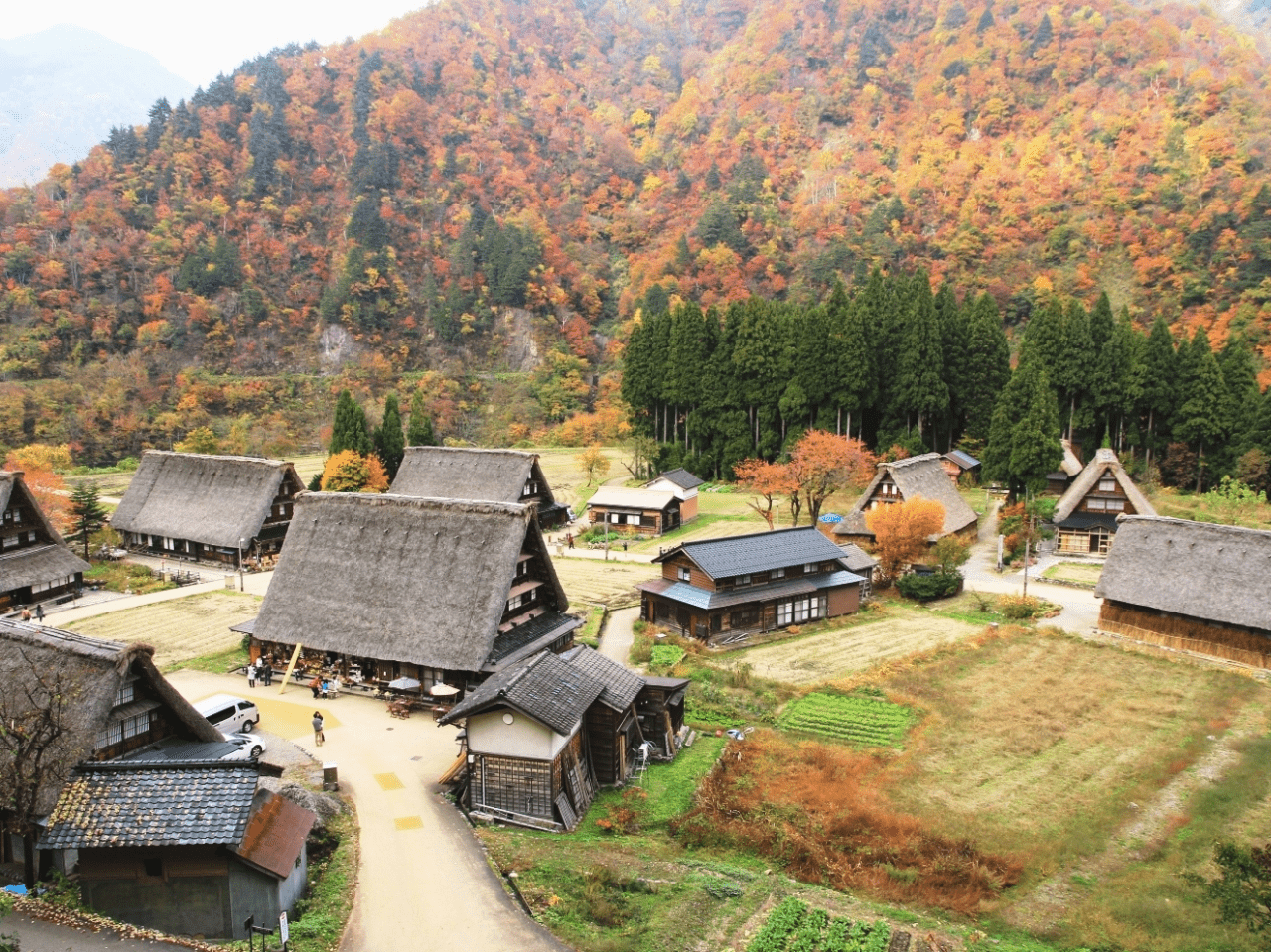 美しい紅葉の季節も絶景です