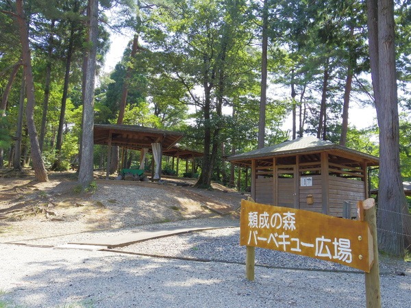木々の中でのバーベキューは最高!