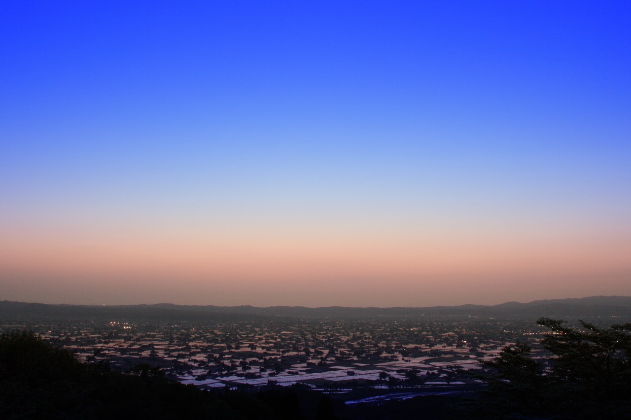 幻想的な日暮れ時