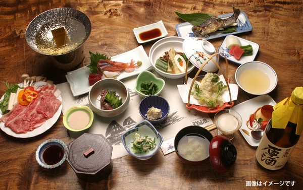 五箇山の恵みを堪能できる食事