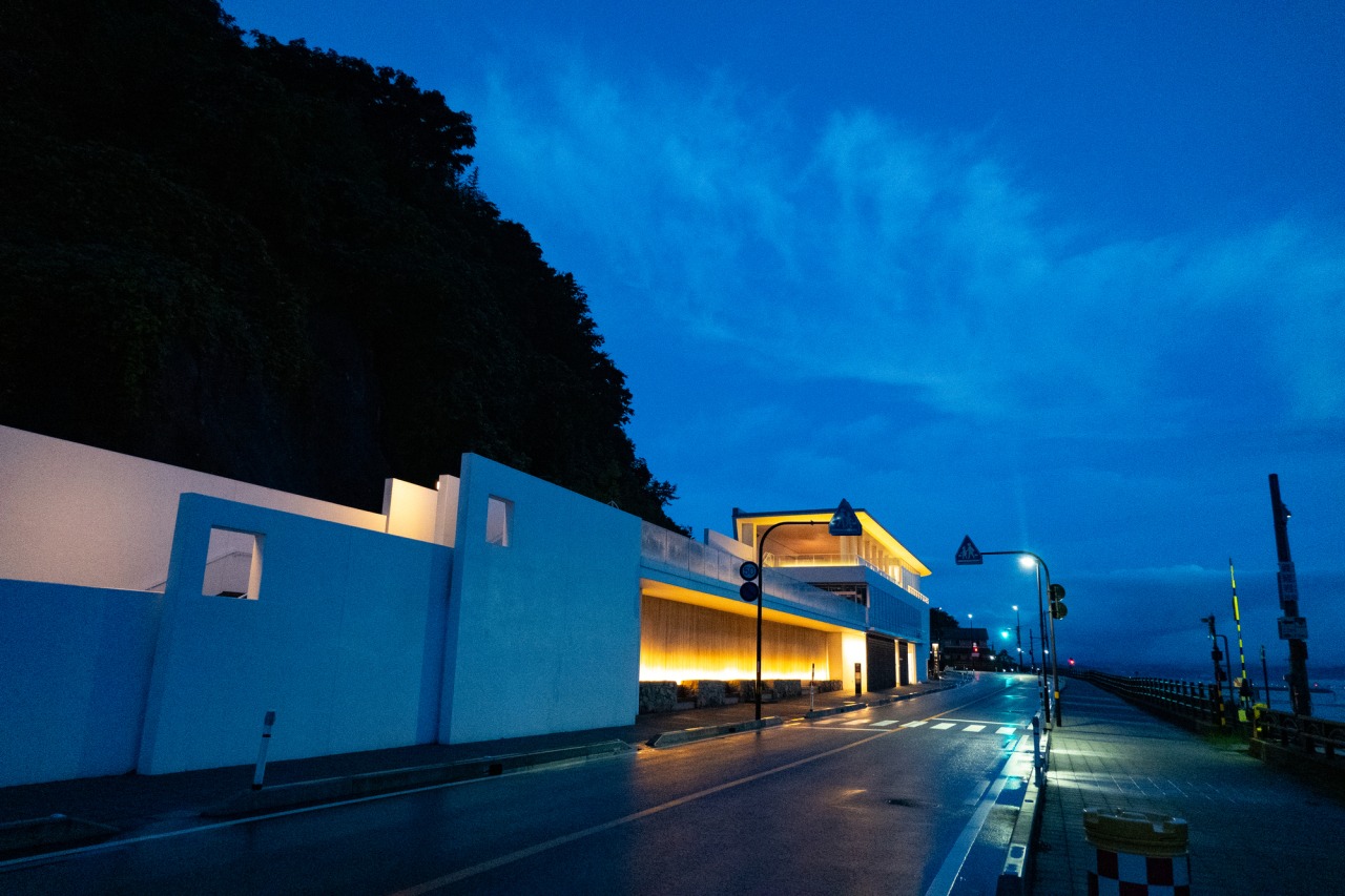 早朝の道の駅