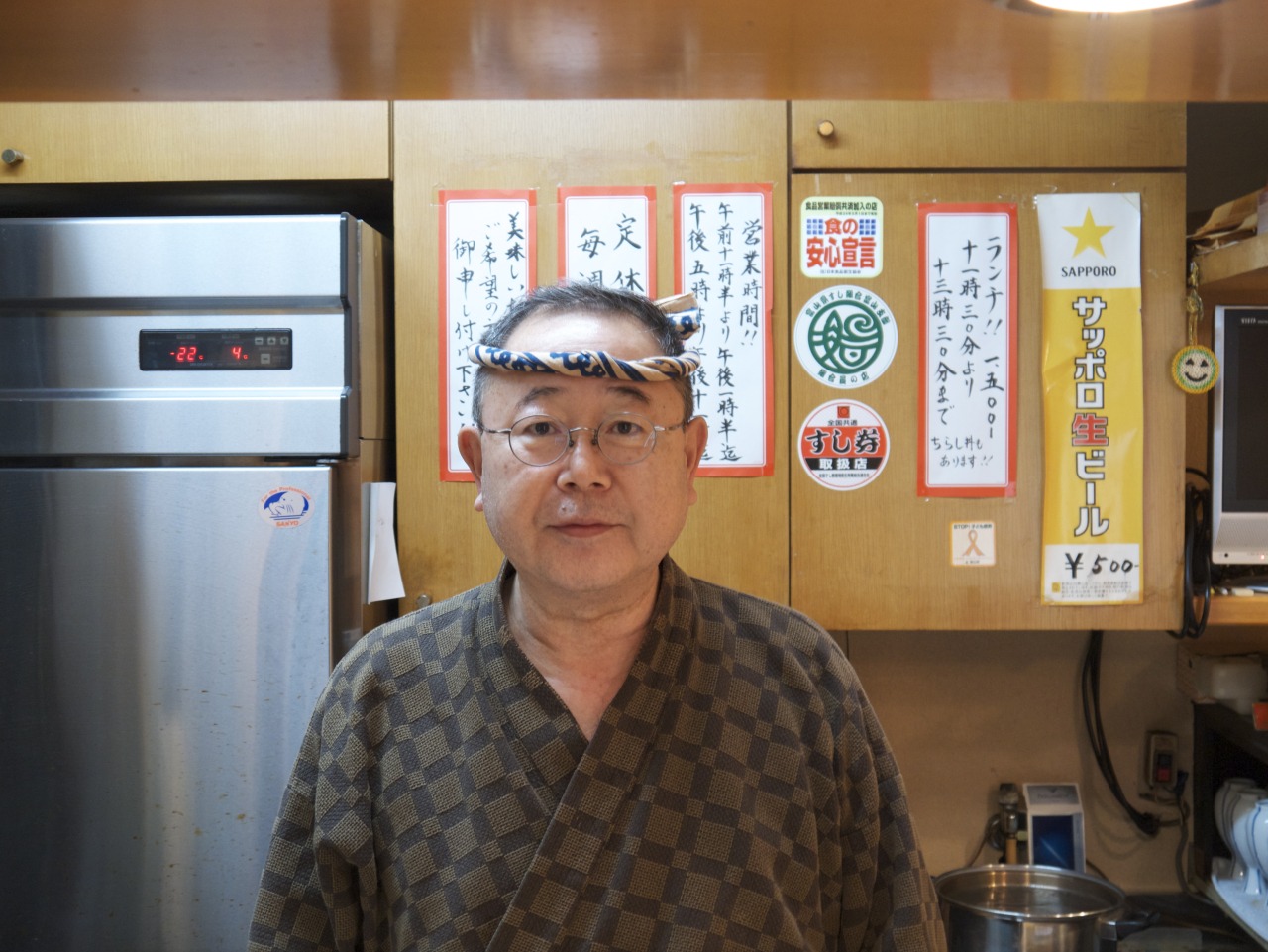 気さくな雰囲気の店主。