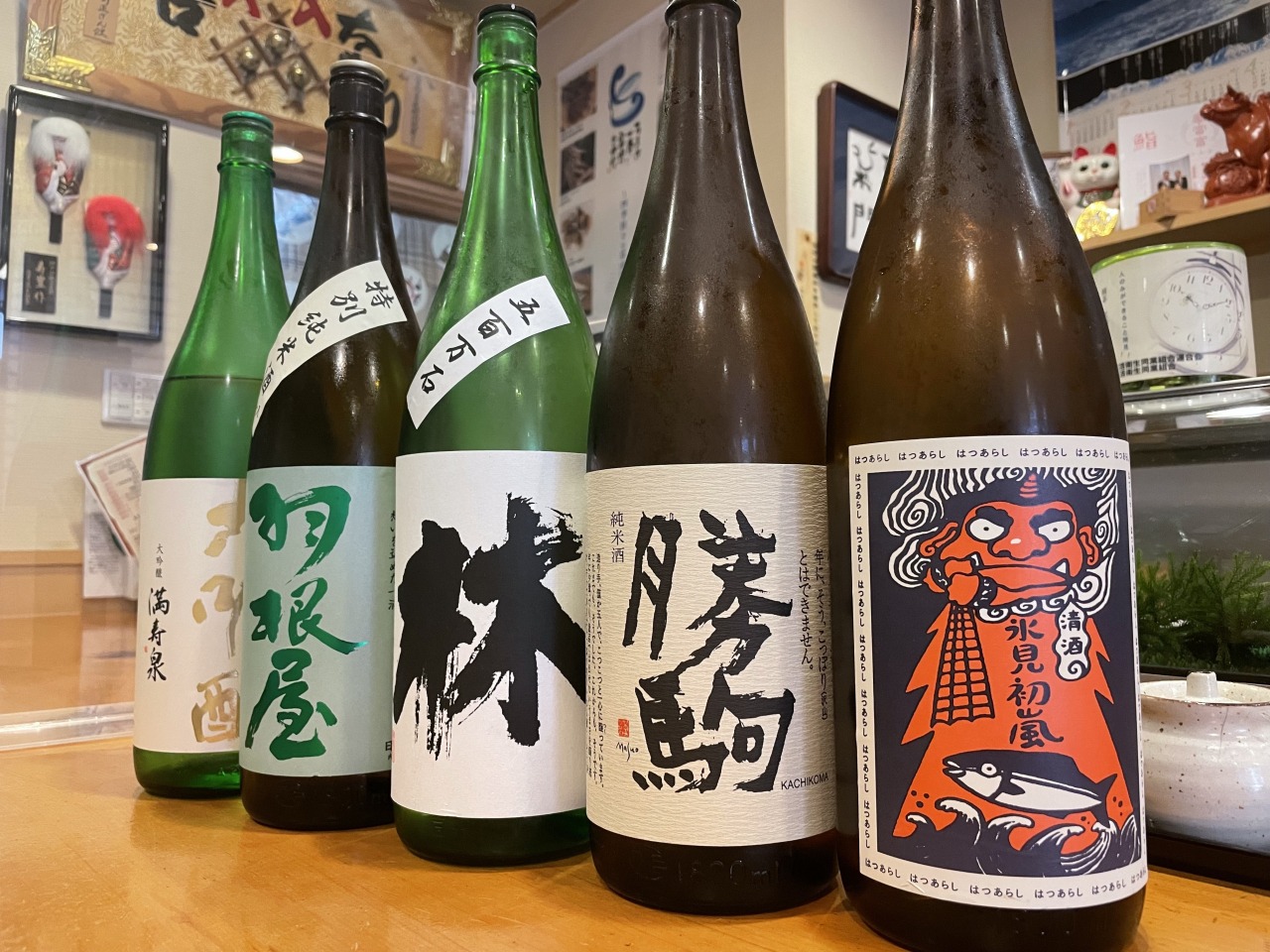 おいしい地酒も堪能できます。