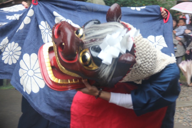 氣多神社春季例大祭「にらみ獅子」