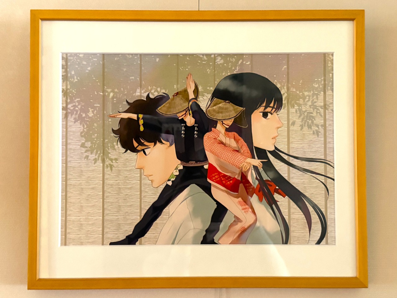 店内には、作者の小玉ユキさんからプレゼントされた、八尾を舞台にした漫画、「月影ベイベ」の原画が