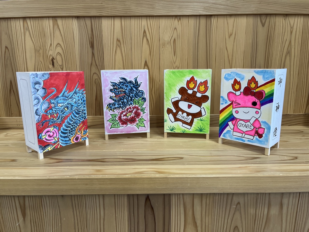 ミニ田楽行燈絵付け体験