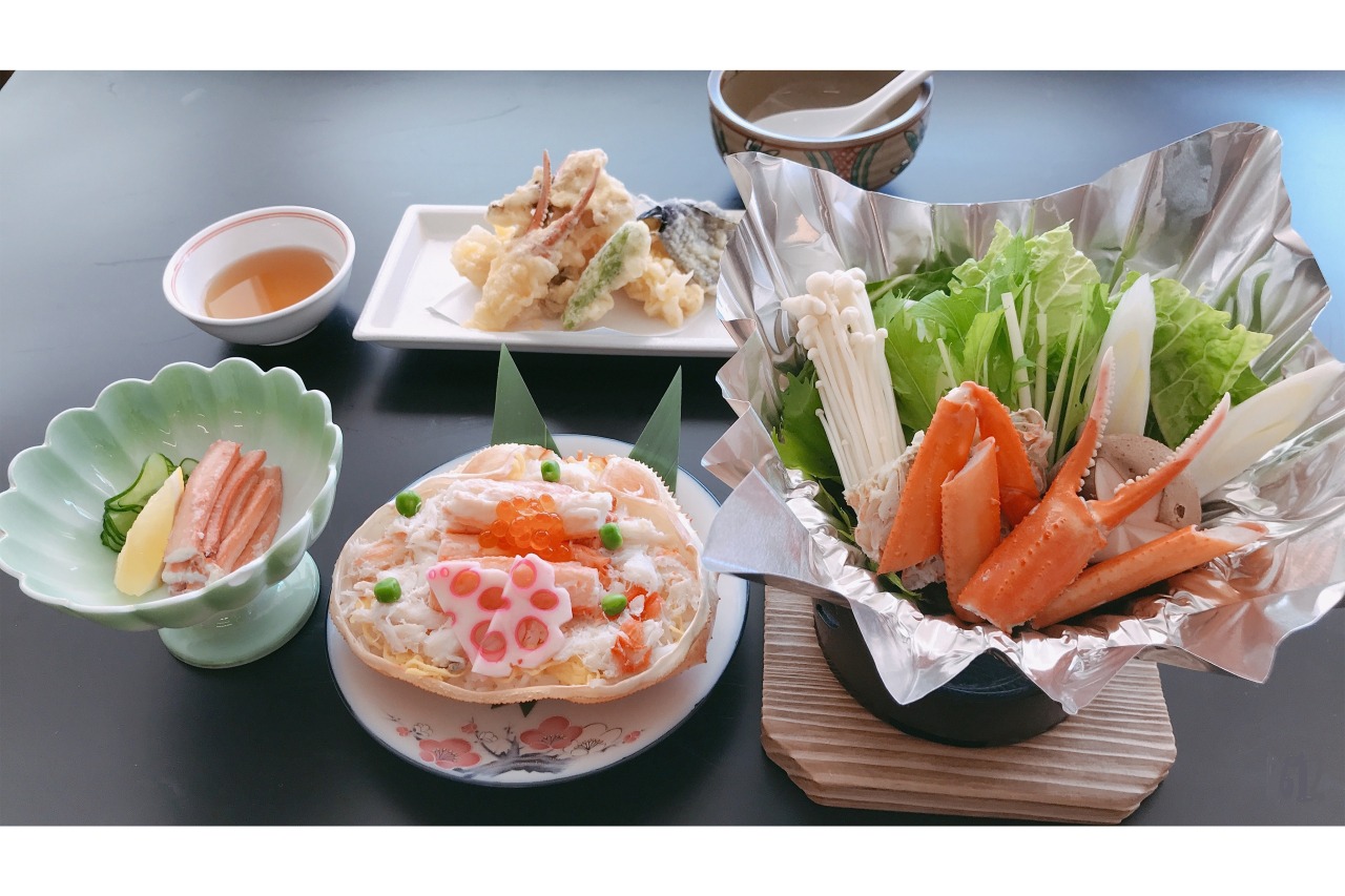 紅ズワイガニの時期には是非とも!!「蟹づくし御膳」を
